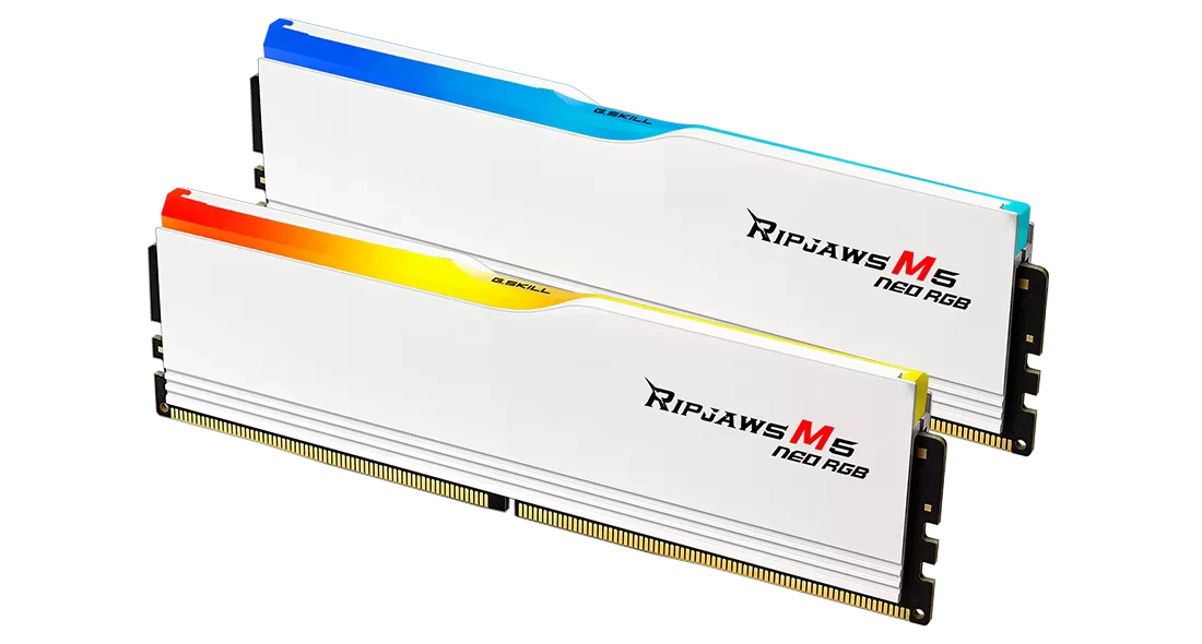 DDR5 64Gb (2x32) 6000MHz G.Skill Ripjaws M5 Neo RGB White (F5-6000J3636F32GX2-RM5NRW) Оперативна пам'ять image 3