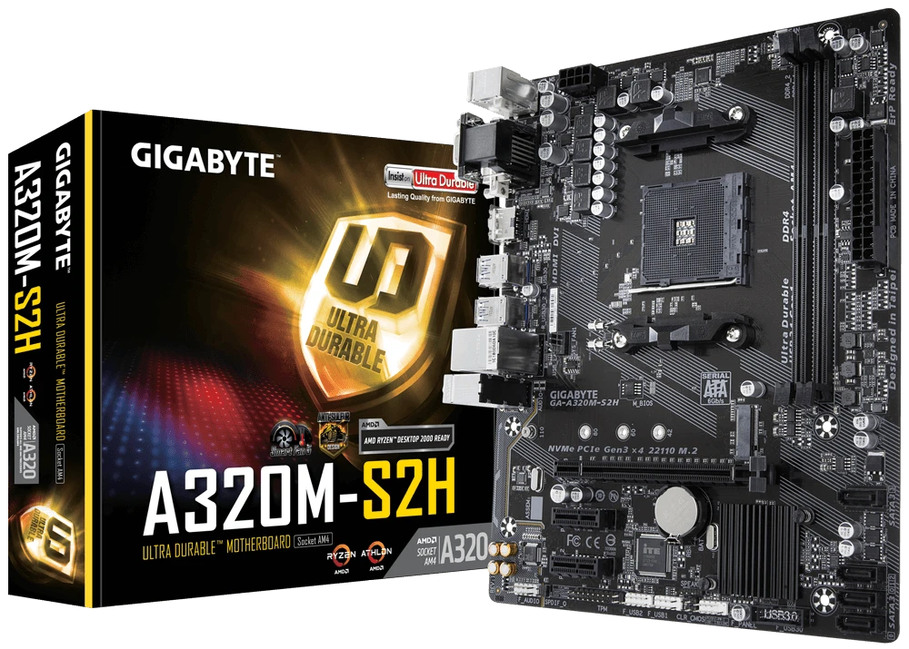 GIGABYTE GA-A320M-S2H Материнські плати image 1