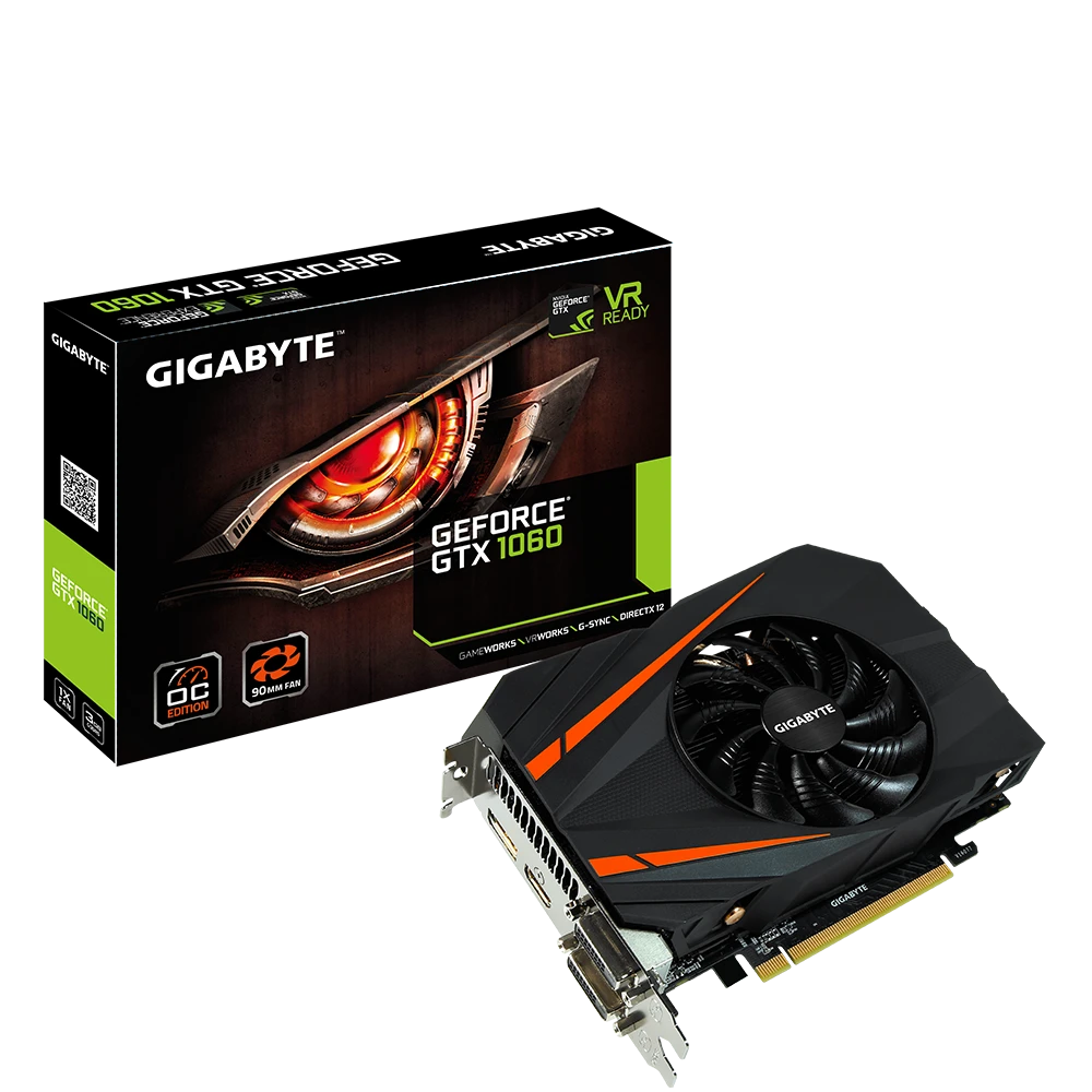 Gigabyte GTX 1060 Mini ITX OC 6G (GV-N1060IXOC-6GD) Відеокарти image 1