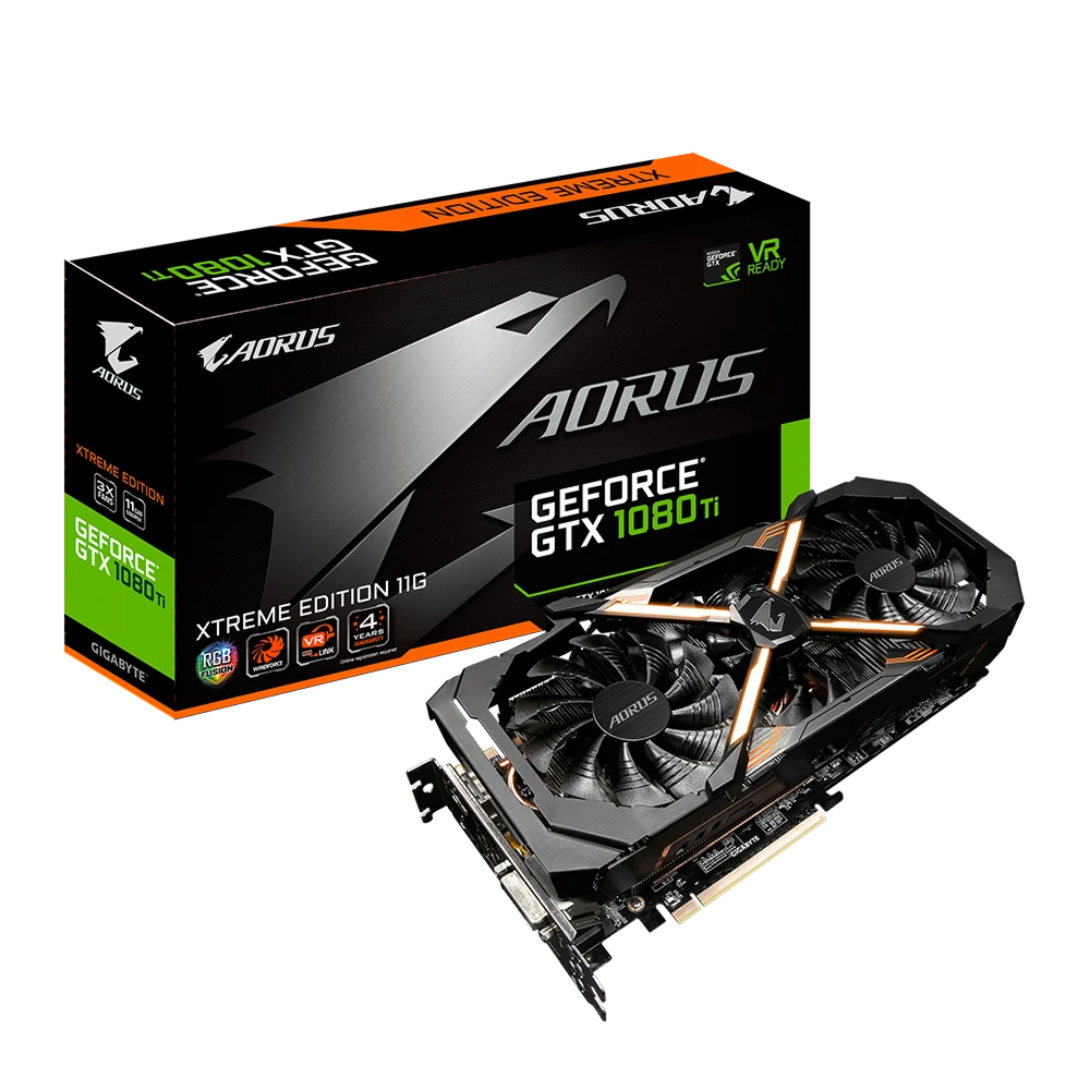 Gigabyte GTX 1080 Ti 11Gb Aorus Xtreme Edition (GV-N108TAORUS X-11GD) Відеокарти image 1