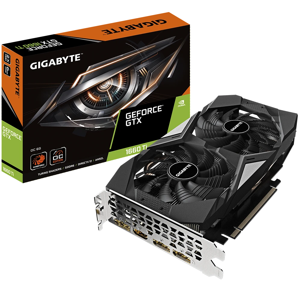 Gigabyte GTX 1660 Ti OC 6Gb (GV-N166TOC-6GD) Відеокарти image 1