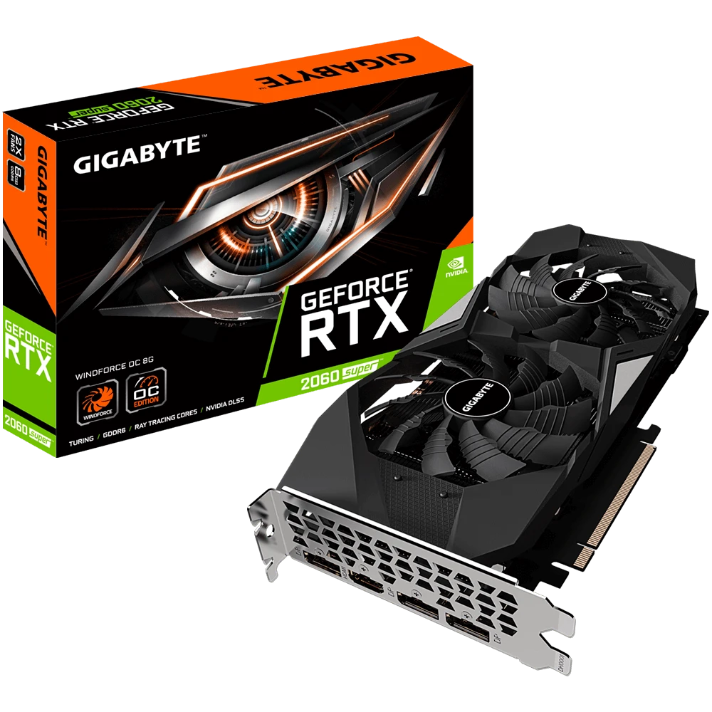 Gigabyte RTX 2060 8Gb Super Windforce OC (GV-N206SWF2OC-8GD) Відеокарти image 1