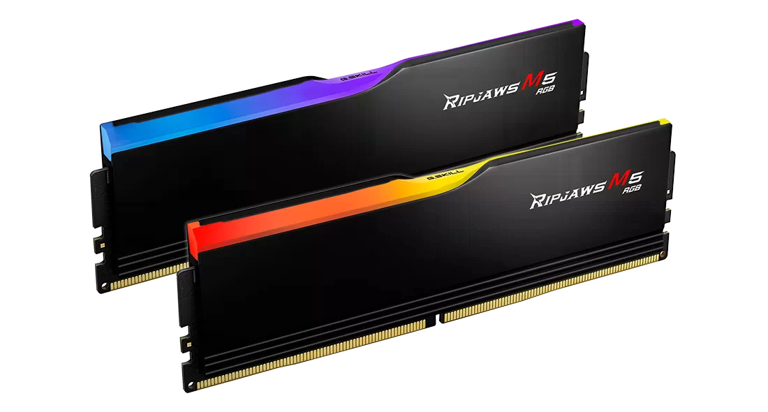 DDR5 64GB (2x32) 6400MHz G.Skill Ripjaws M5 RGB Black (F5-6400J3239G32GX2-RM5RK) Оперативна пам'ять image 2