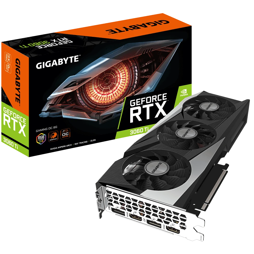 Gigabyte RTX 3060 Ti GAMING OC (GV-N306TGAMING OC-8GD) Відеокарти image 1