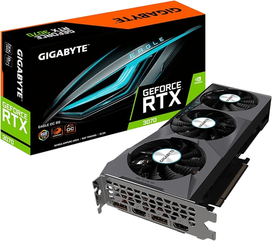 Gigabyte RTX 3070 8Gb EAGLE OC (GV-N307EAGLE OC-8GD) Відеокарти image 1