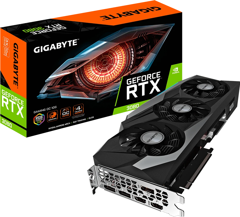 Gigabyte RTX 3080 10Gb Gaming OC (GV-N3080GAMING OC-10GD) Відеокарти image 1
