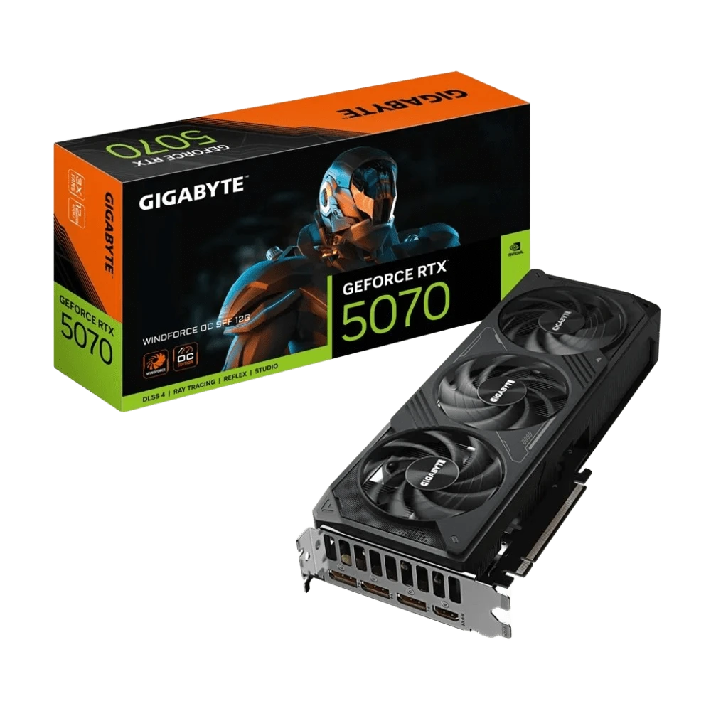 Gigabyte RTX 5070 12GB WINDFORCE OC SFF (GV-N5070WF3OC-12GD_Blk) Відеокарти image 1