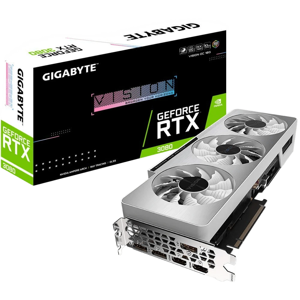 GIigabyte RTX 3080 VISION OC 10G (GV-N3080VISION OC-10GD) Відеокарти image 1