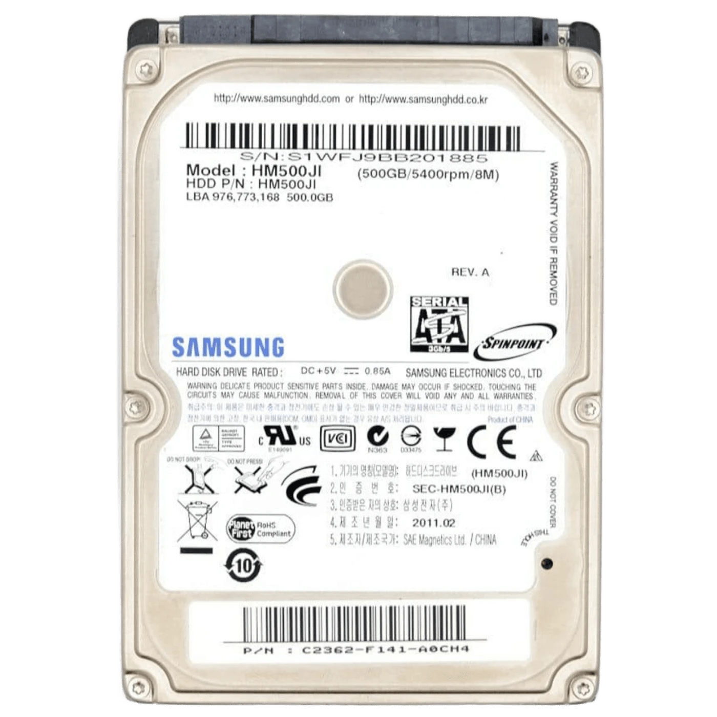 HDD 2.5 500Gb Накопичувачі image 1