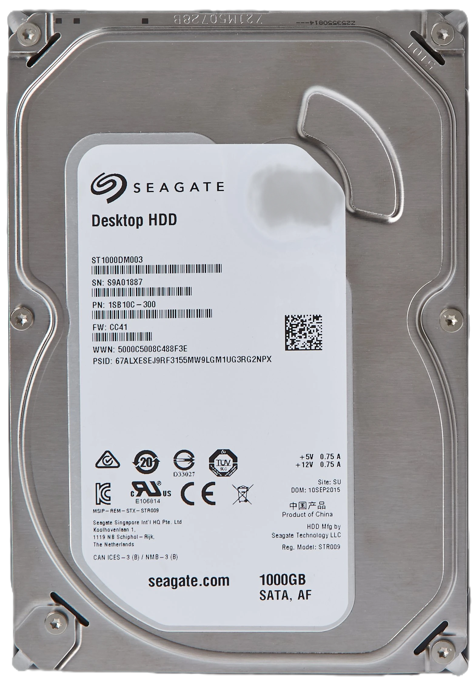 HDD 3.5 1Tb Seagate Barracuda  (ST1000DM003) Накопичувачі image 2