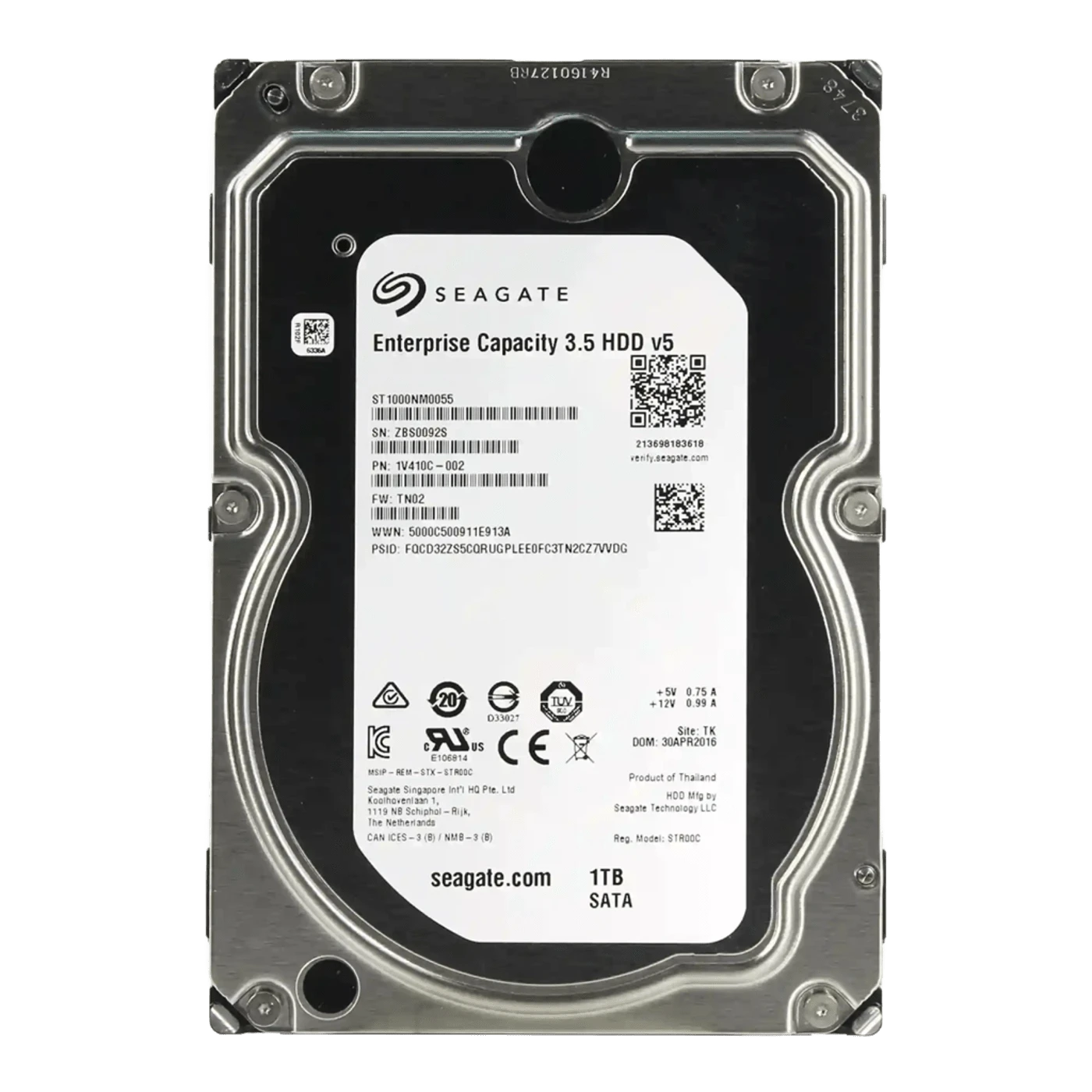 HDD 3.5 1Tb Seagate Enterprise Capacity (ST1000NM0055 / MB1000GVYZE) Накопичувачі image 1