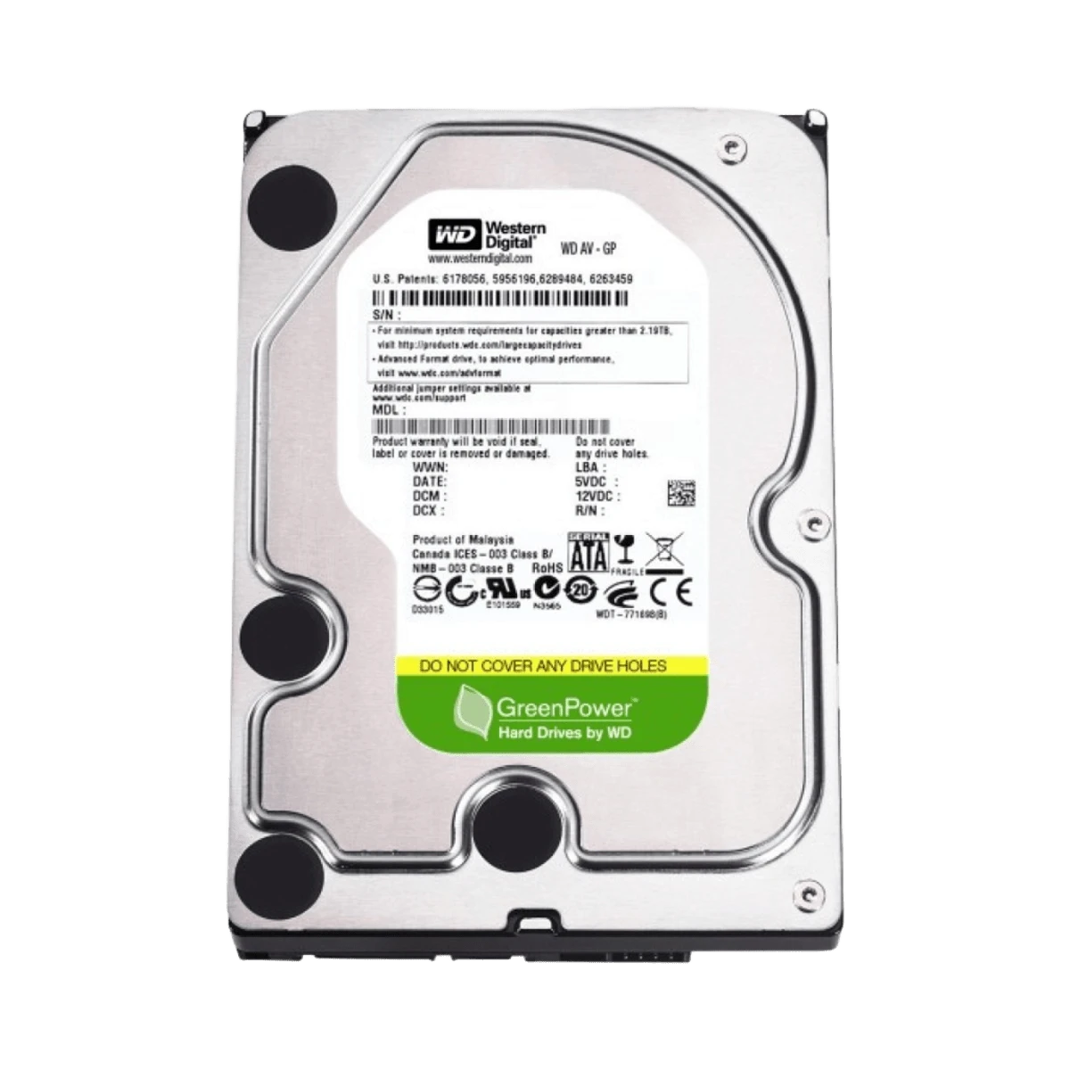 HDD 3.5 1Tb Western Digital AV-GP (WD10EURX) Накопичувачі image 1