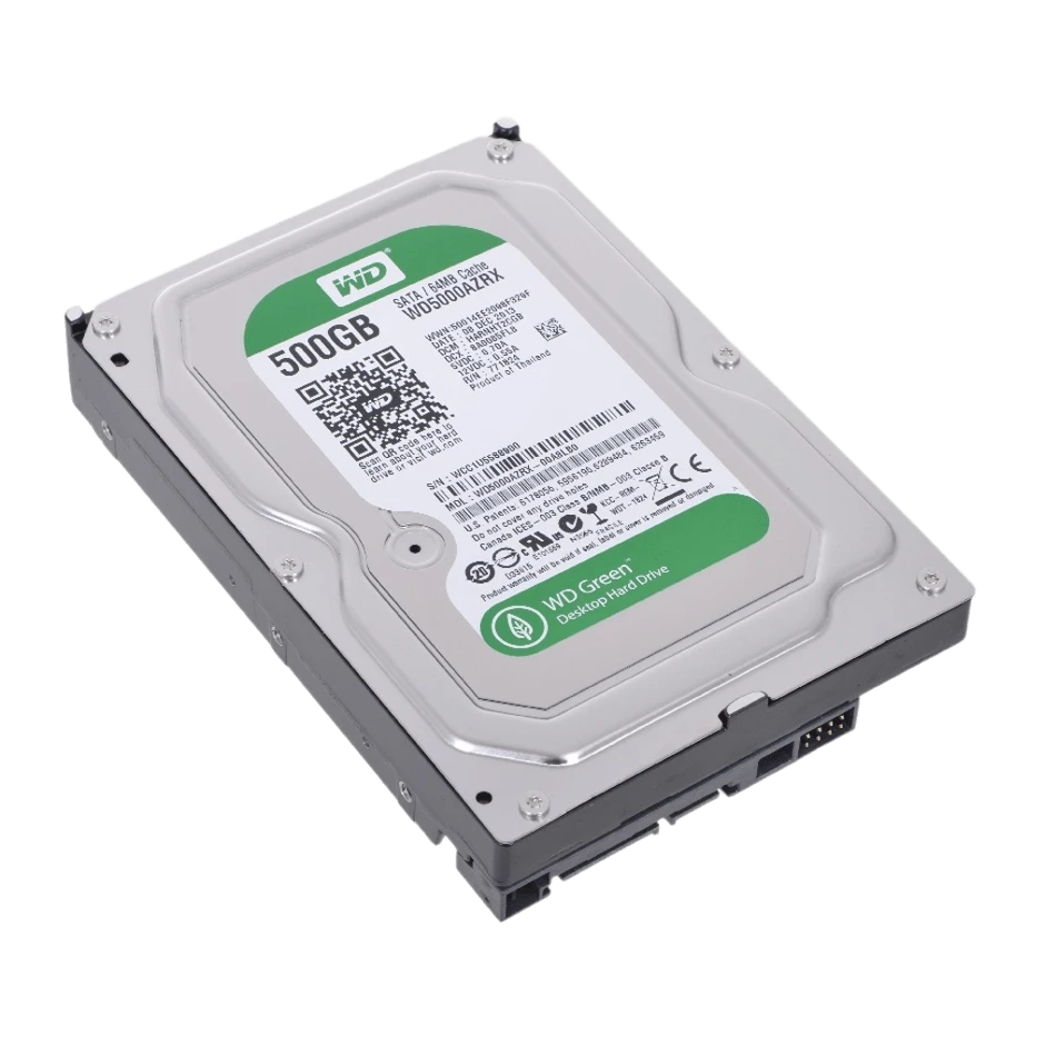 HDD 3.5 500Gb Western Digital Green (WD5000AZRX) Накопичувачі image 1