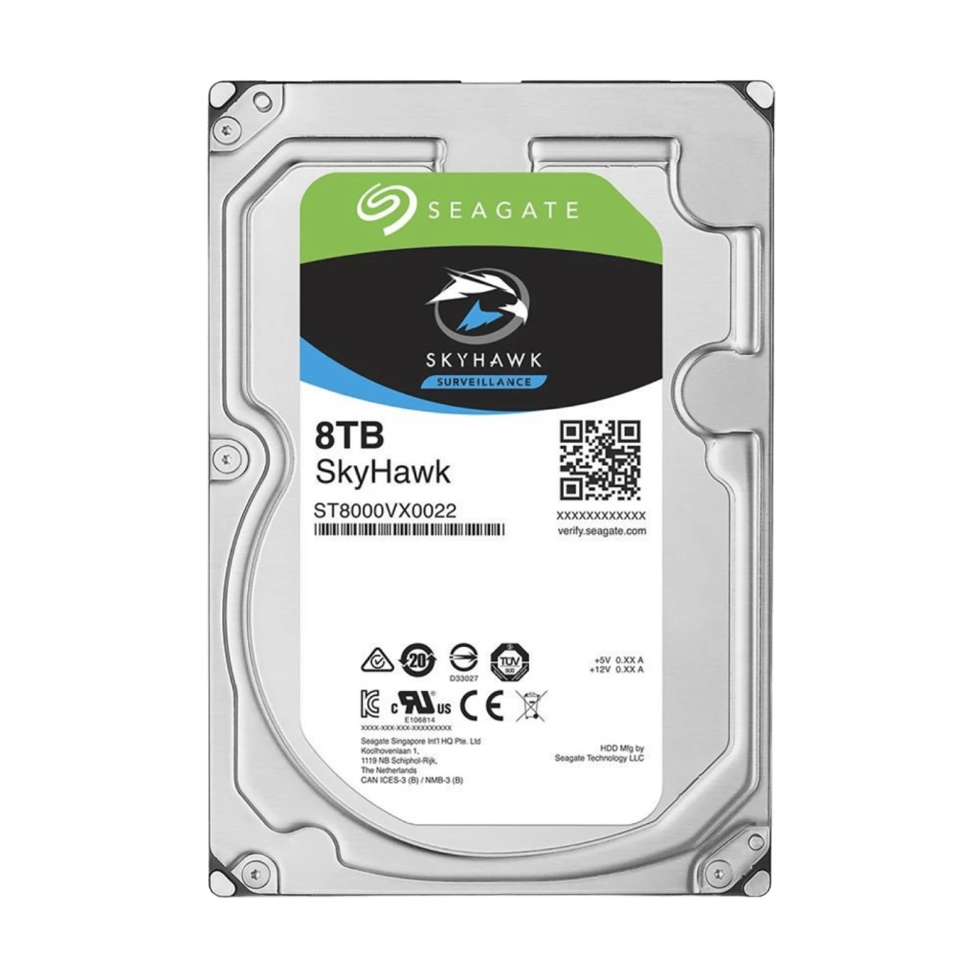 HDD 3.5 8Tb Seagate SkyHawk (ST8000VX0022) Накопичувачі image 1