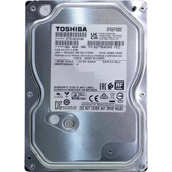 HDD 3.5 1Tb Toshiba (DT01ACA100) Накопичувачі image 1
