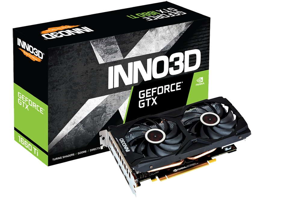 Inno3D GTX 1660 Ti 6Gb Twin X2 (N166T2-06D6-1710VA15) Відеокарти image 1