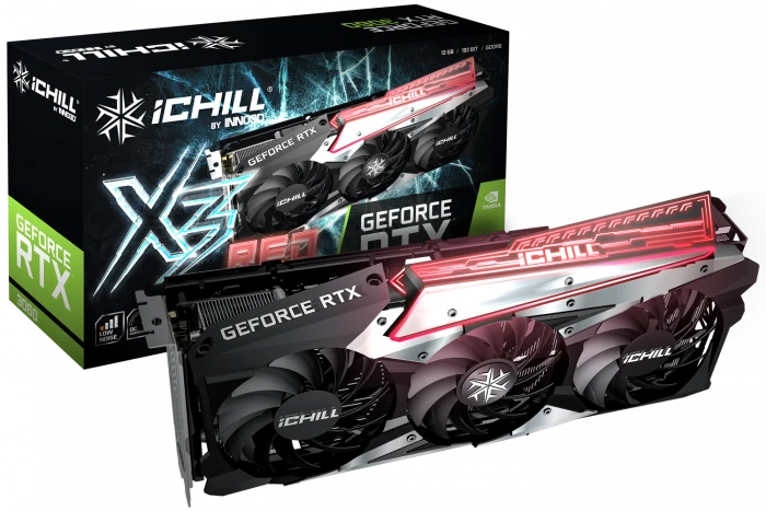 Inno3D RTX 3060 12Gb Ichill X3 RED (C30603-12D6X-1671VA39A) Відеокарти image 1