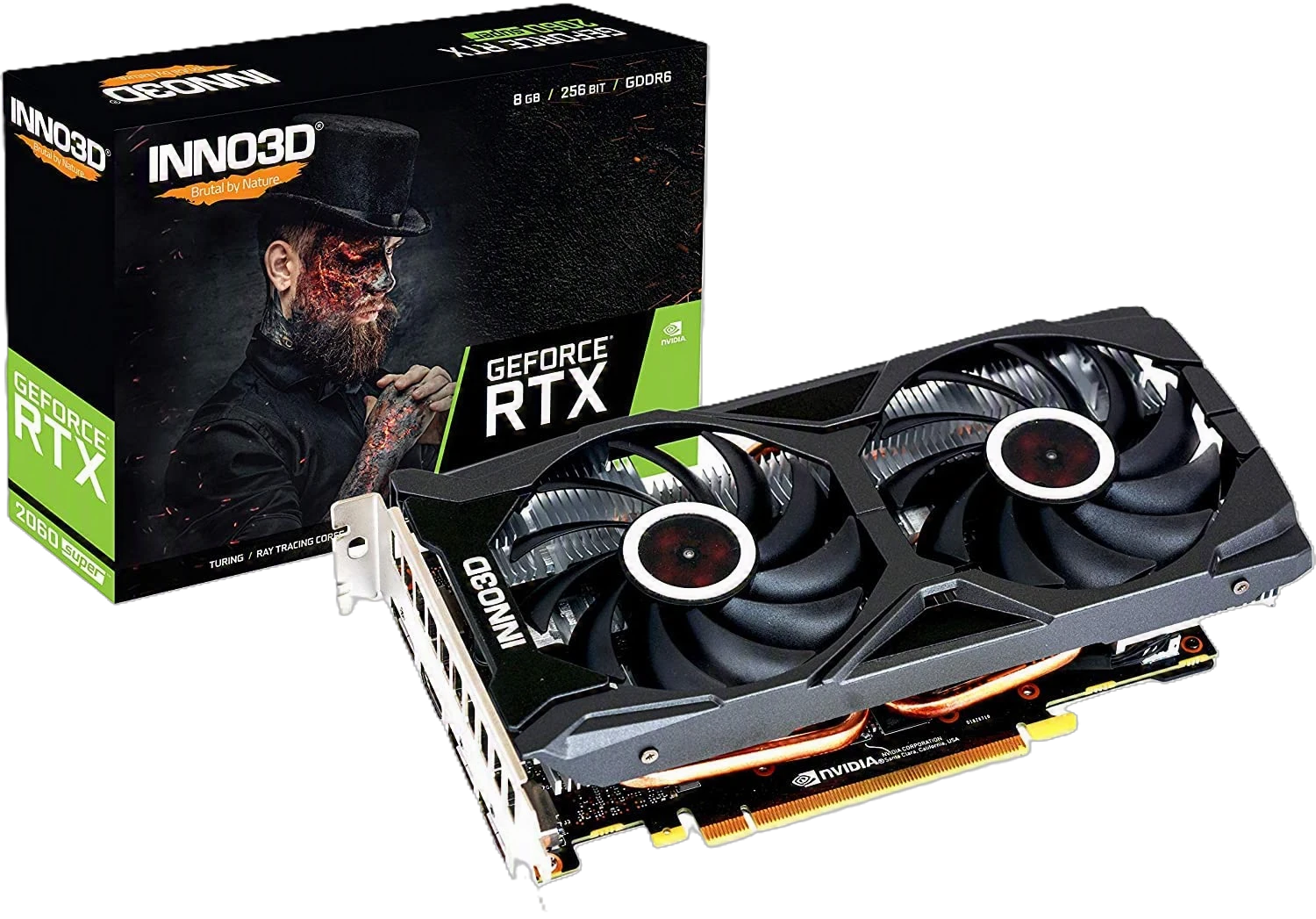 Inno3D RTX 2060 8Gb SUPER TWIN X2 (M206S2-08D6-1710VA15L) Відеокарти image 1