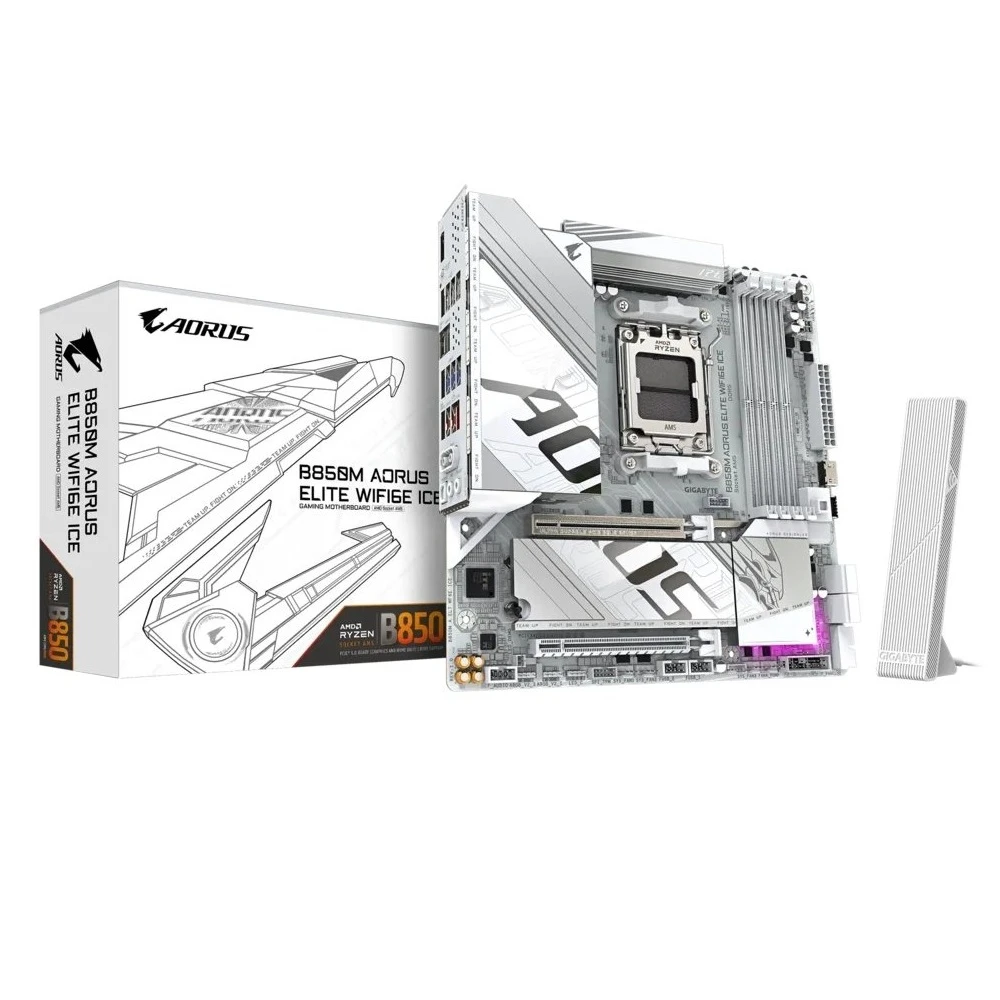 GIGABYTE B850M AORUS ELITE WIFI6E ICE Материнські плати image 1