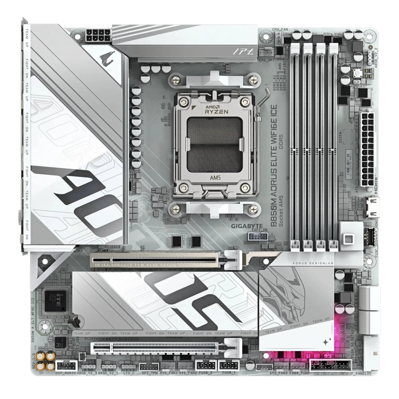 GIGABYTE B850M AORUS ELITE WIFI6E ICE Материнські плати image 4