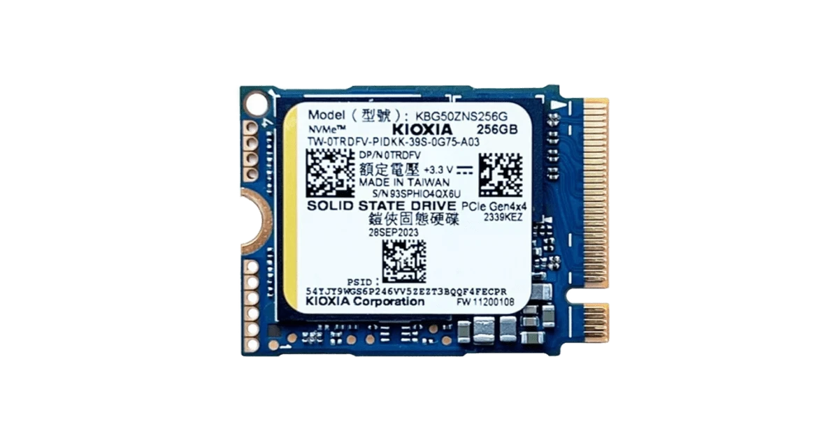 M.2 NVMe KIOXIA 256Gb NVMe M.2 Gen3x4 (KBG40ZNS256G) Накопичувачі image 1