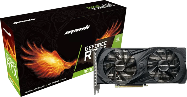 Manli RTX 3060 12Gb (M-NRTX3060/6RFHPPP-M2500) Відеокарти image 1