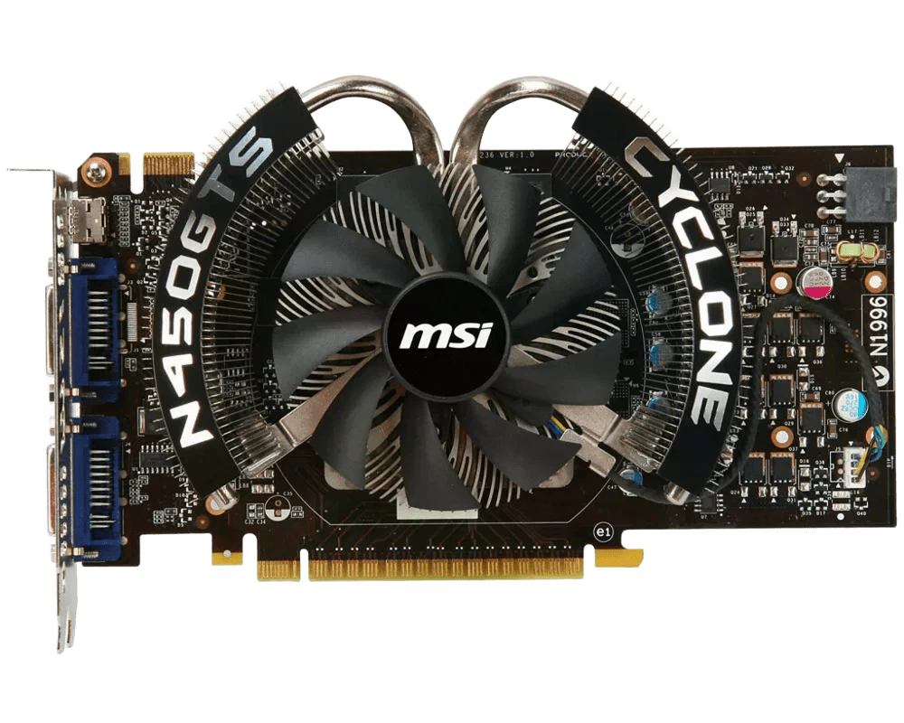 MSI GTS 450 CYCLONE OC 1GB (N450GTS CYCLONE 1GD/OC) Відеокарти image 3