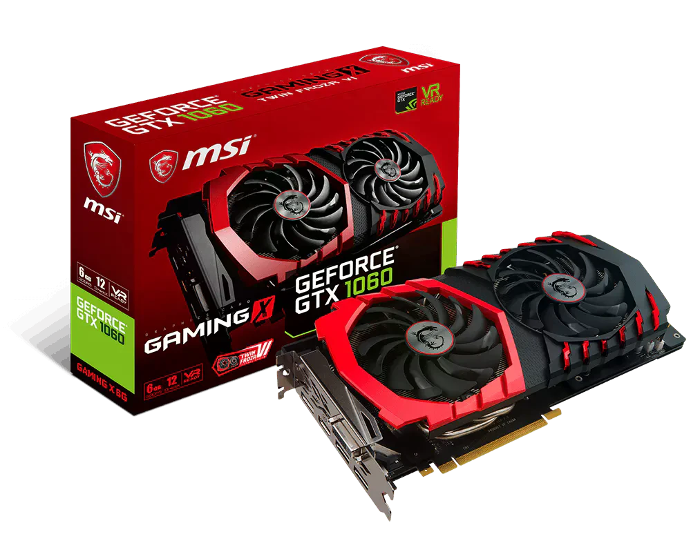 MSI GTX 1060 GAMING X 6G Відеокарти image 1