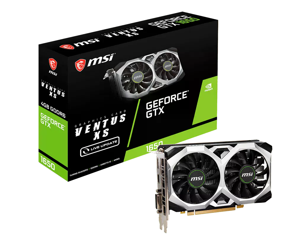 MSI GTX 1650 4Gb D6 VENTUS XS OCV1 (912-V809-3831) Відеокарти image 1