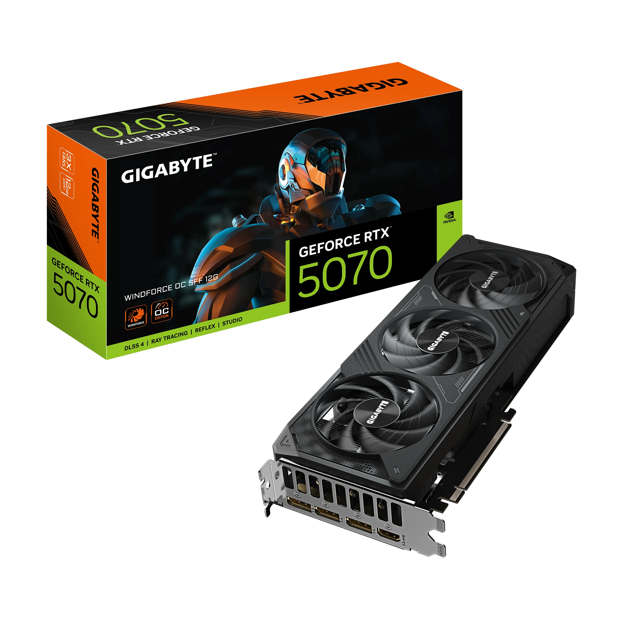 Gigabyte RTX 5070 12GB WINDFORCE OC SFF (GV-N5070WF3OC-12GD) Відеокарти image 3