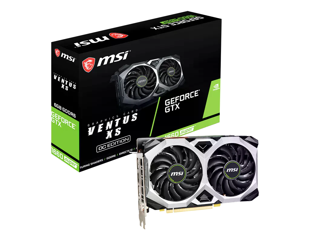 MSI GTX 1660 6Gb Super Ventus OC (GeForce GTX 1660 Super Ventus OC) Відеокарти image 1