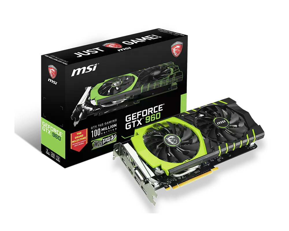 MSI GTX 960 GAMING (GTX 960 GAMING 100ME) Відеокарти image 1