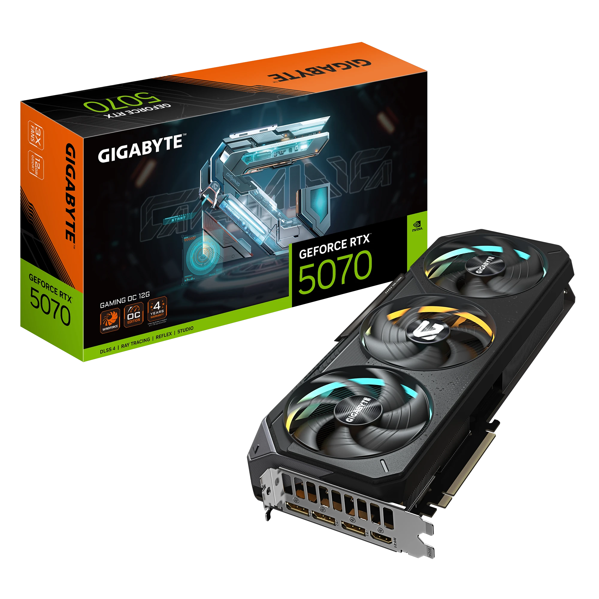 Gigabyte RTX 5070 GAMING OC 12G (GV-N5070GAMING OC-12GD) Відеокарти image 1