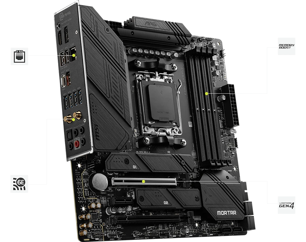 MSI MAG B650M MORTAR WIFI Материнські плати image 4
