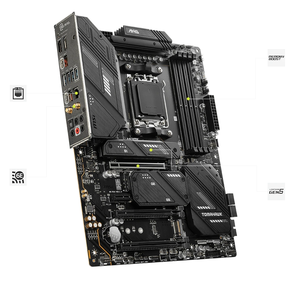MSI MAG X670E TOMAHAWK WIFI Материнські плати image 1
