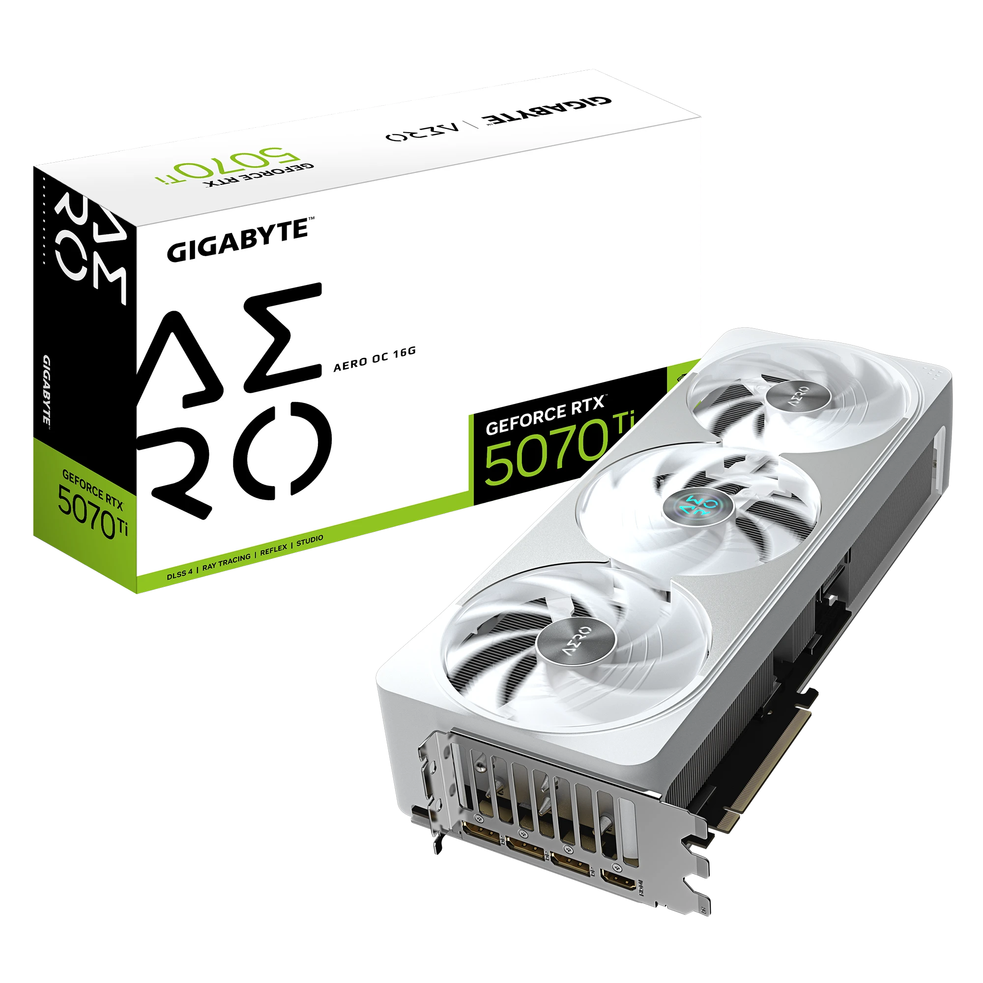 Gigabyte RTX 5070 Ti 16G AERO OC (GV-N507TAERO OC-16GD) Відеокарти image 1