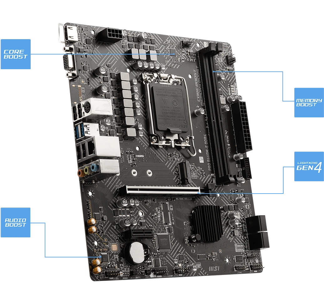 MSI PRO B660M-E DDR4 Материнські плати image 3