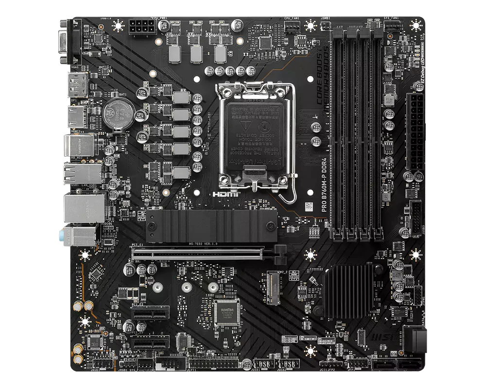 MSI PRO B760M-P DDR4 (911-7E02-001) Материнські плати image 3