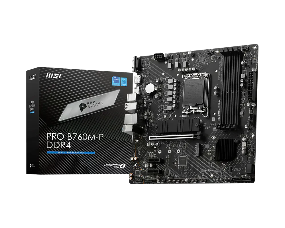 MSI PRO B760M-P DDR4 (911-7E02-001) Материнські плати image 1