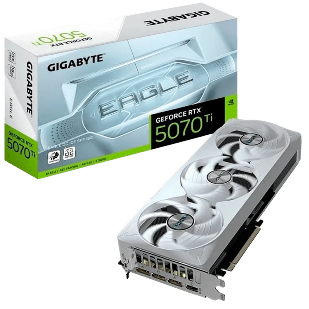 Gigabyte RTX 5070 Ti 16GB EAGLE OC ICE SFF (GV-N507TEAGLEOC ICE-16GD) Відеокарти image 1