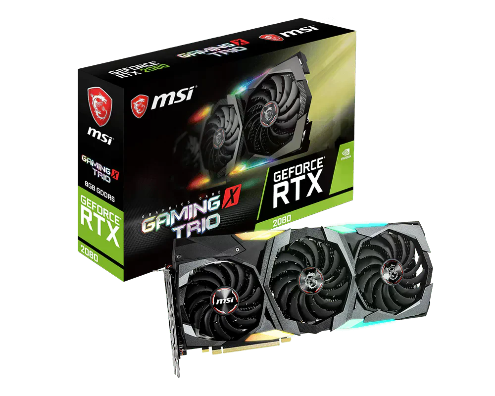 MSI RTX 2080 GAMING X TRIO Відеокарти image 1