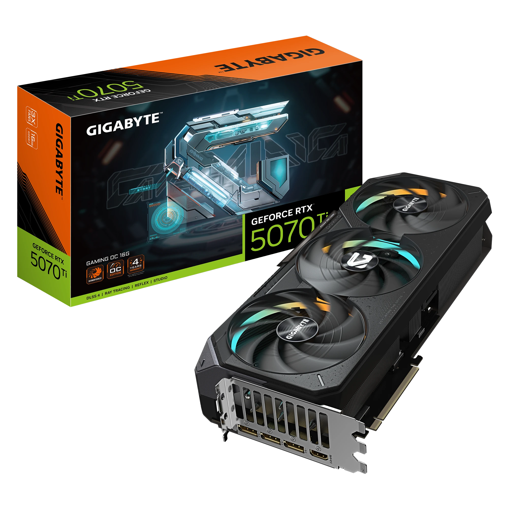 Gigabyte RTX 5070 Ti 16Gb GAMING OC (GV-N507TGAMING OC-16GD) Відеокарти image 1