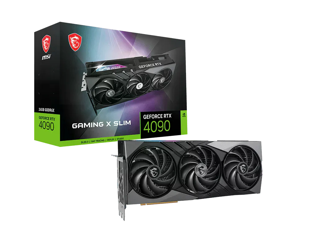 MSI RTX 4090 Gaming X Slim 24GB (RTX 4090 GAMING X SLIM 24G) Відеокарти image 1