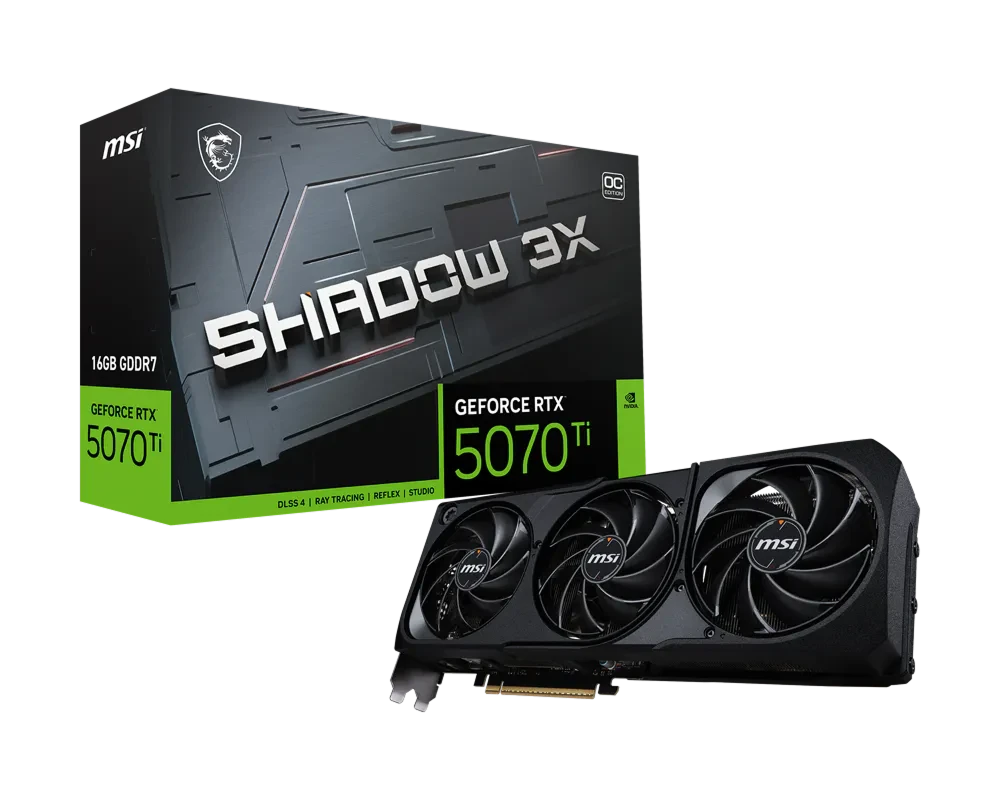 MSI RTX 5070 Ti 16G SHADOW 3X (G507T-16S3) Відеокарти image 1