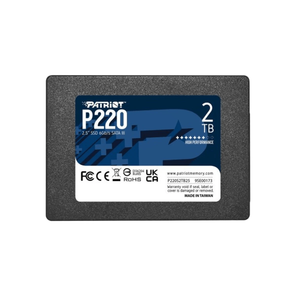 SSD 2.5 2Tb P220 Patriot (P220S2TB25) Накопичувачі image 1