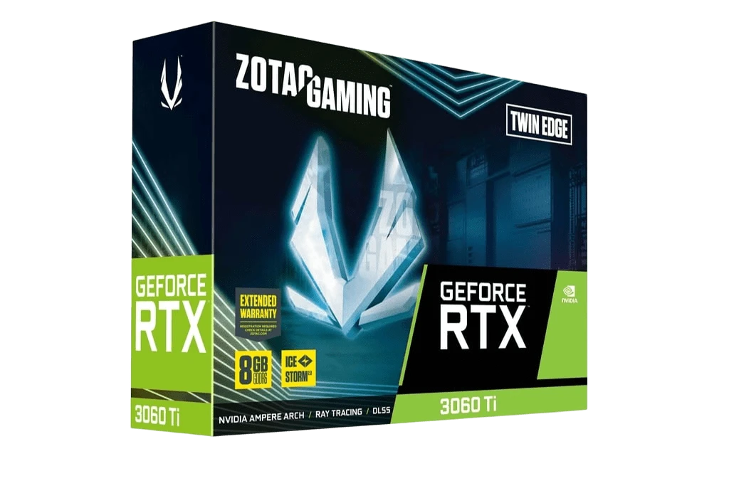Zotac RTX 3060 Ti Twin Edge GAMING (ZT-A30610E-10M) Відеокарти image 1