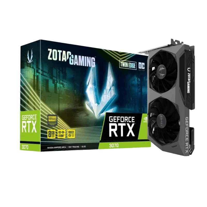 Zotac RTX 3070 8Gb Twin Edge OC (ZT-A30700H-10P) Відеокарти image 1