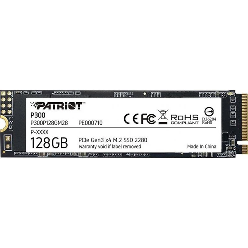 M.2 NVMe 128Gb Patriot P300 (P300P128GM28) Накопичувачі image 1