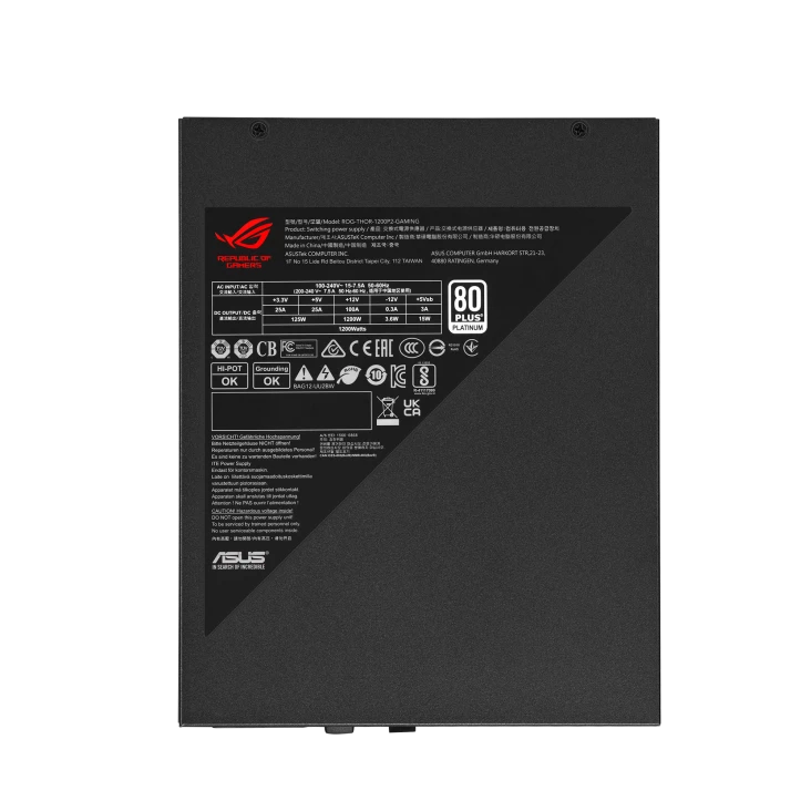 Блок живлення ASUS ROG THOR 1200W 80+ Platinum (ROG-THOR-1200P2-GAMING) Блоки живлення image 4