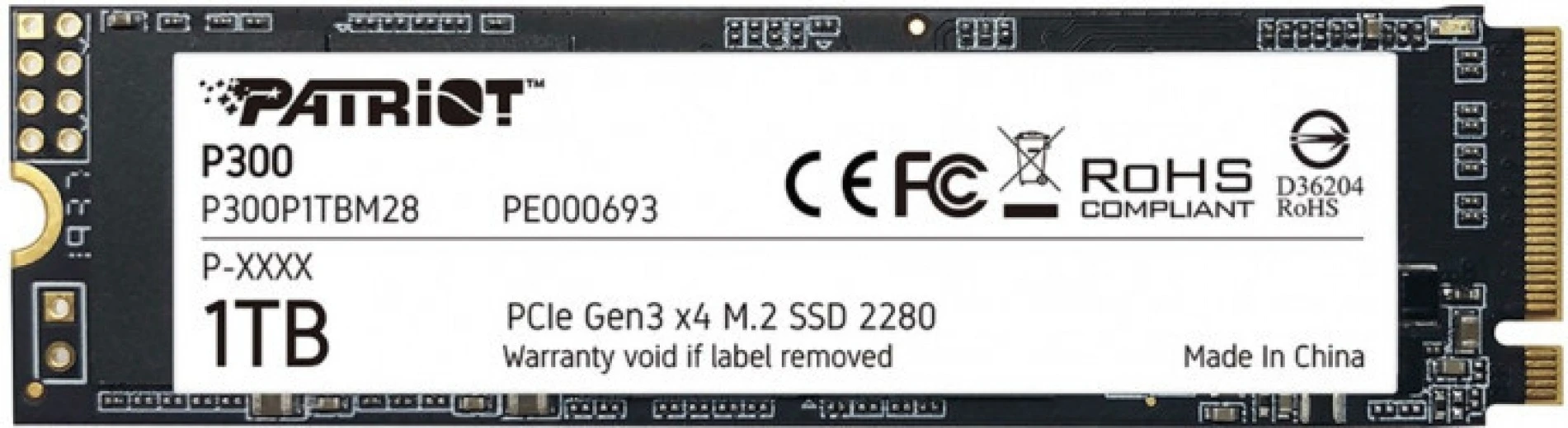 M.2 NVMe 1TB Patriot P300  (P300P1TBM28) Накопичувачі image 3